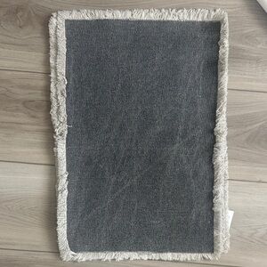 Gray Fringed Kitchen Linen 4 pieces